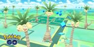 Alolan Exeggutor as it appears on the map in Pokemon GO (Image via Niantic)
